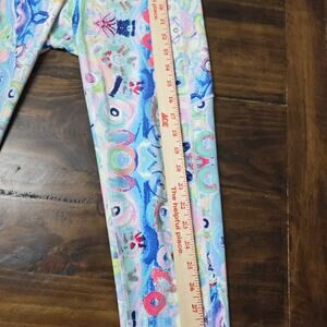 Palm Beach for Dena Lyons Colorful Fine Art Pattern Leggings L